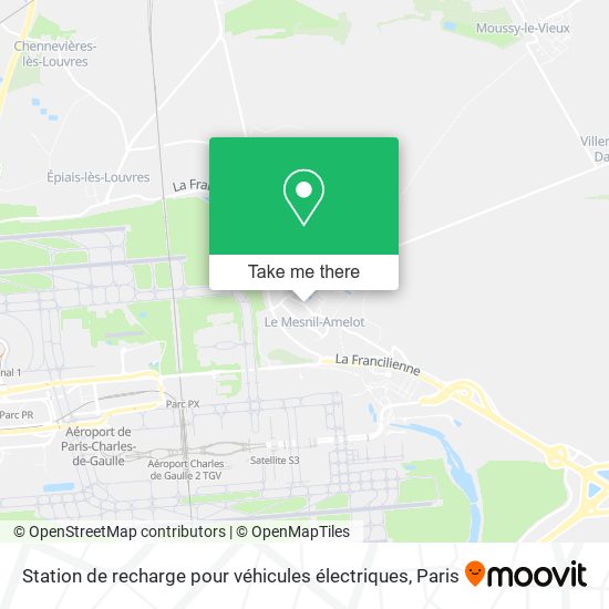 Mapa Station de recharge pour véhicules électriques