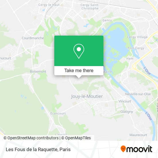 Mapa Les Fous de la Raquette