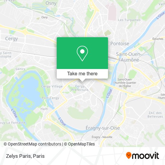 Mapa Zelys Paris