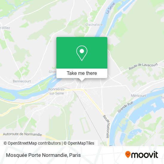 Mapa Mosquée Porte Normandie