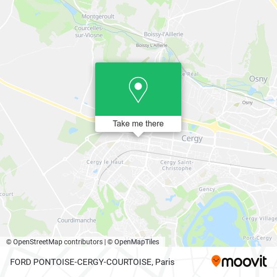 FORD PONTOISE-CERGY-COURTOISE map