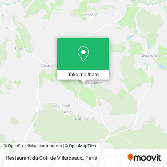 Restaurant du Golf de Villarceaux. map