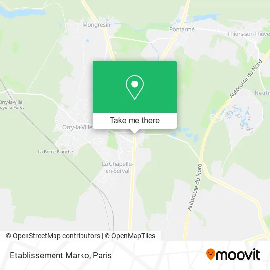 Etablissement Marko map