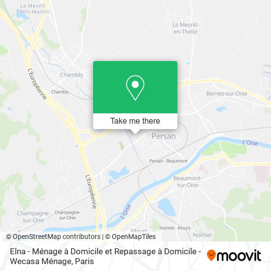 Elna - Ménage à Domicile et Repassage à Domicile - Wecasa Ménage map