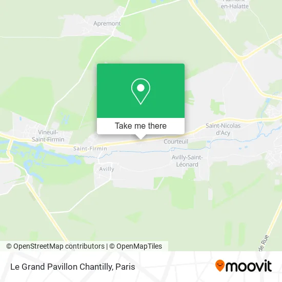 Le Grand Pavillon Chantilly map