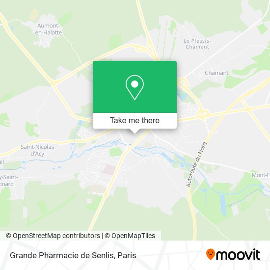 Mapa Grande Pharmacie de Senlis