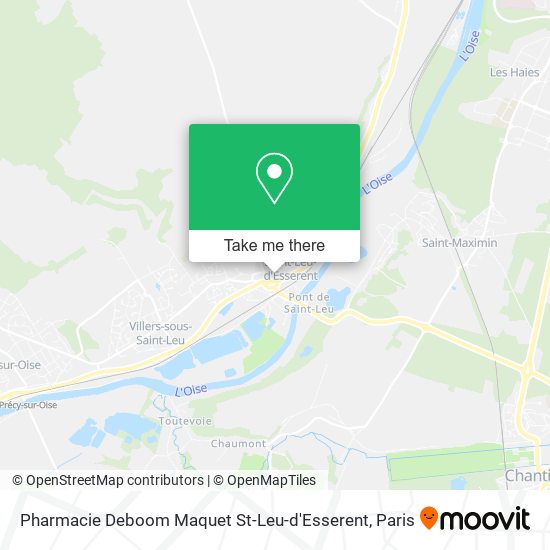 Pharmacie Deboom Maquet St-Leu-d'Esserent map