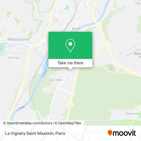 La Vignery Saint Maximin map