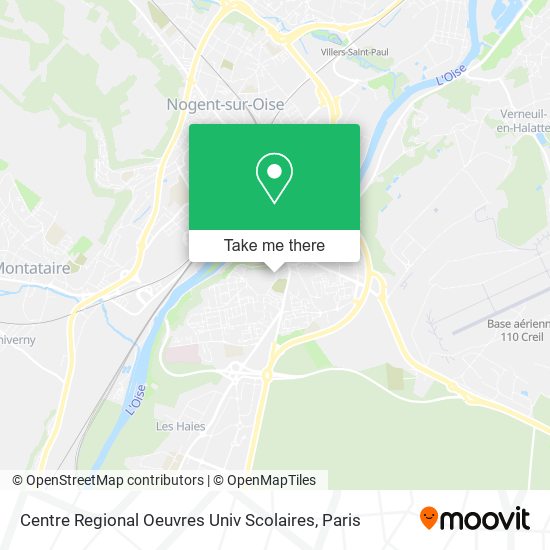 Centre Regional Oeuvres Univ Scolaires map