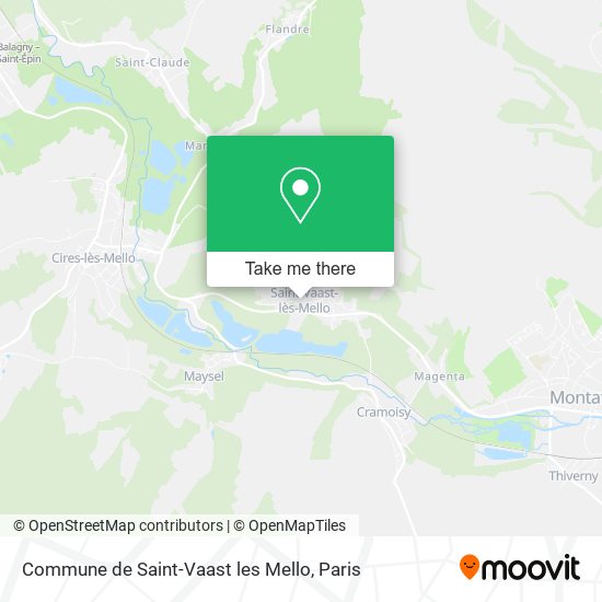 Commune de Saint-Vaast les Mello map