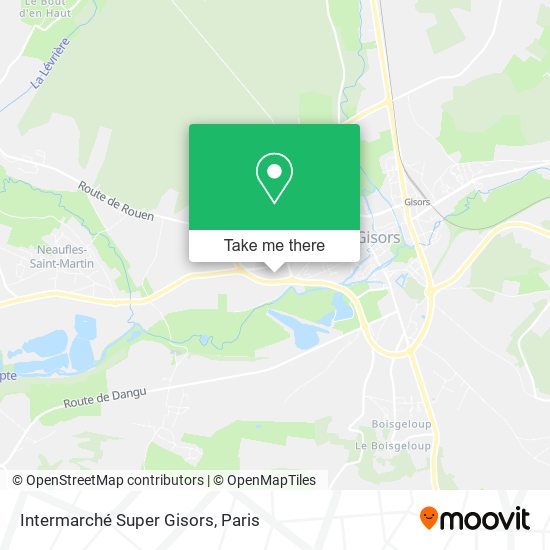 Intermarché Super Gisors map