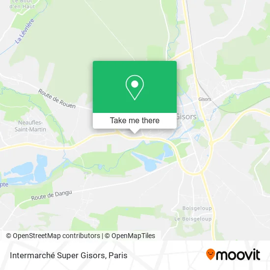 Intermarché Super Gisors map