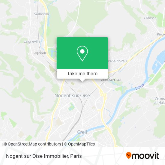 Mapa Nogent sur Oise Immobilier