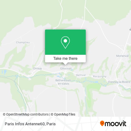 Mapa Paris Infos Antenne60