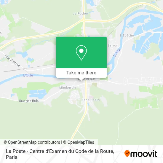 La Poste - Centre d'Examen du Code de la Route map