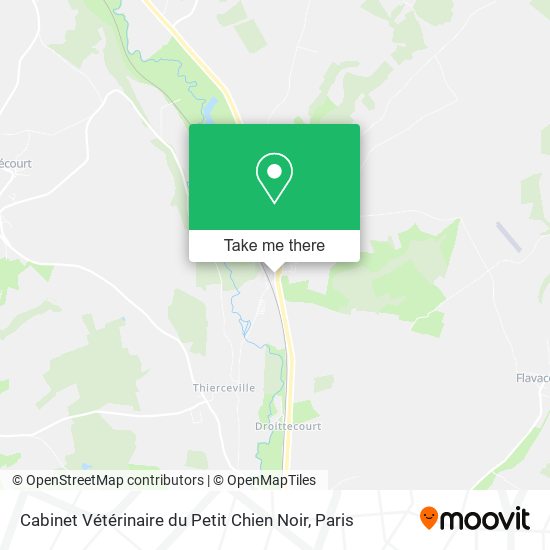 Cabinet Vétérinaire du Petit Chien Noir map