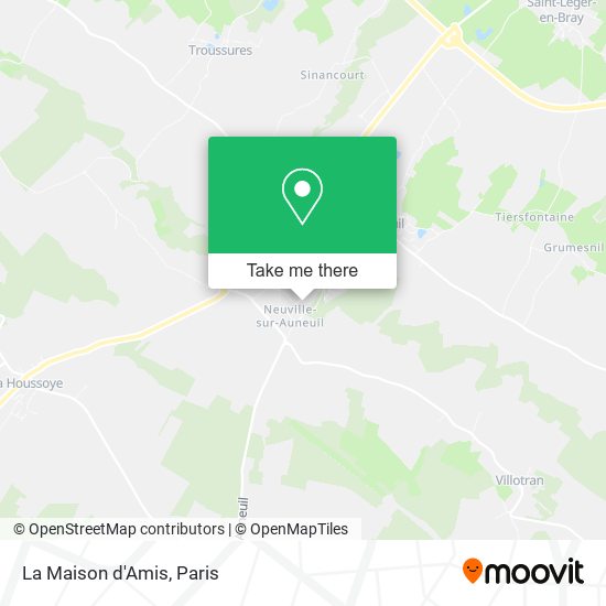 La Maison d'Amis map