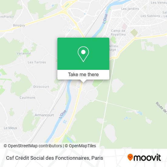 Csf Crédit Social des Fonctionnaires map