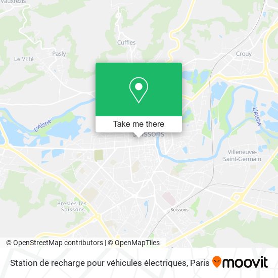 Station de recharge pour véhicules électriques map