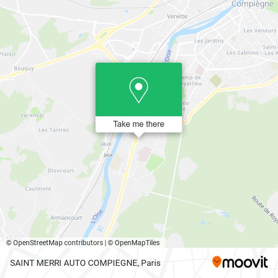 SAINT MERRI AUTO COMPIEGNE map