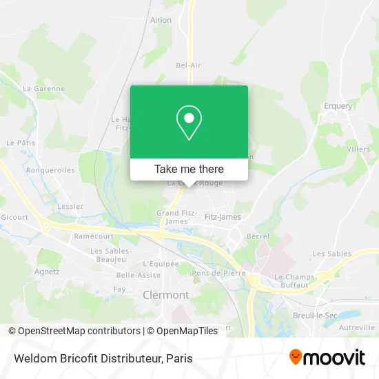 Weldom Bricofit Distributeur map