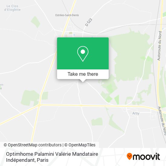 Optimhome Palamini Valérie Mandataire Indépendant map