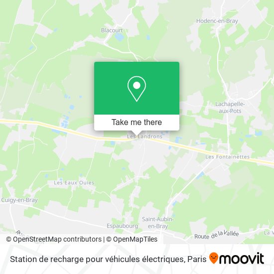 Station de recharge pour véhicules électriques map