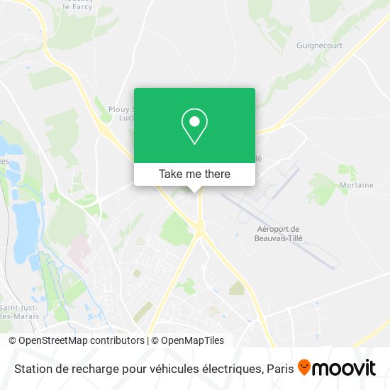 Station de recharge pour véhicules électriques map