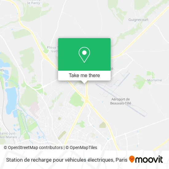 Station de recharge pour véhicules électriques map