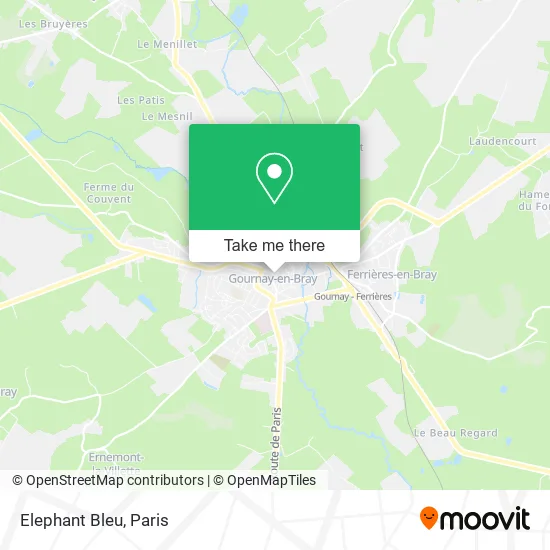 Elephant Bleu map