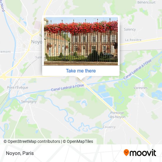 Mapa Noyon