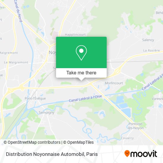 Distribution Noyonnaise Automobil map