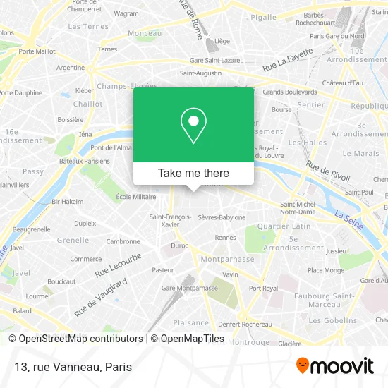 13, rue Vanneau map