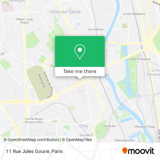 Mapa 11 Rue Jules Gourie
