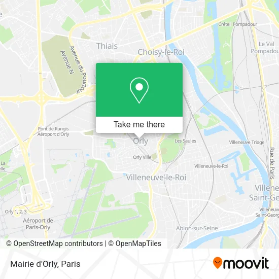 Mairie d'Orly map
