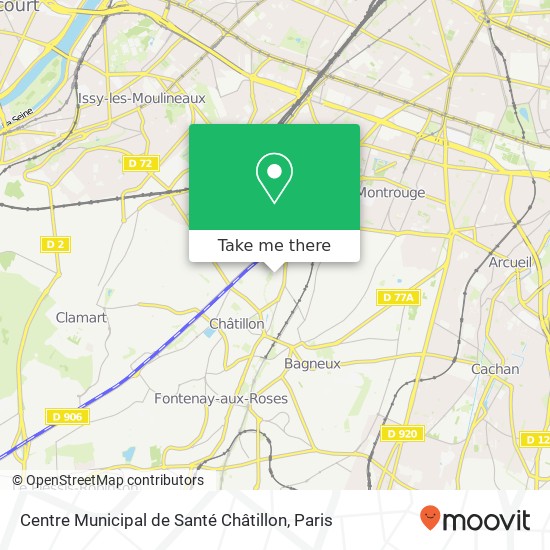 Centre Municipal de Santé Châtillon map