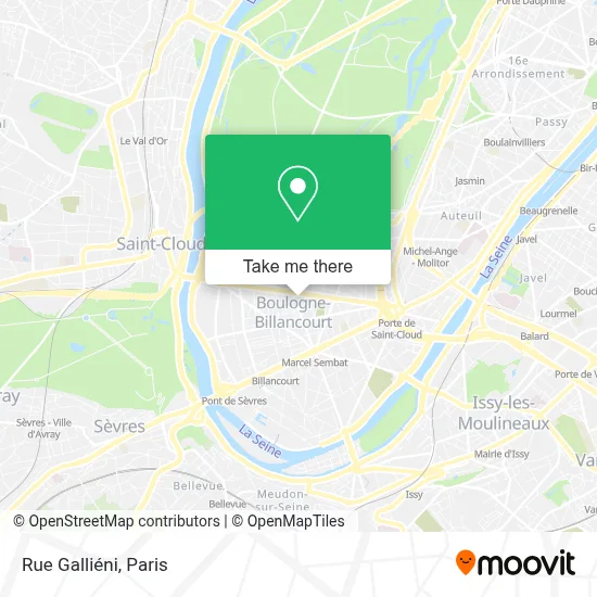 Rue Galliéni map