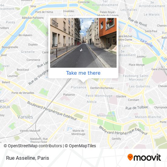 Rue Asseline map