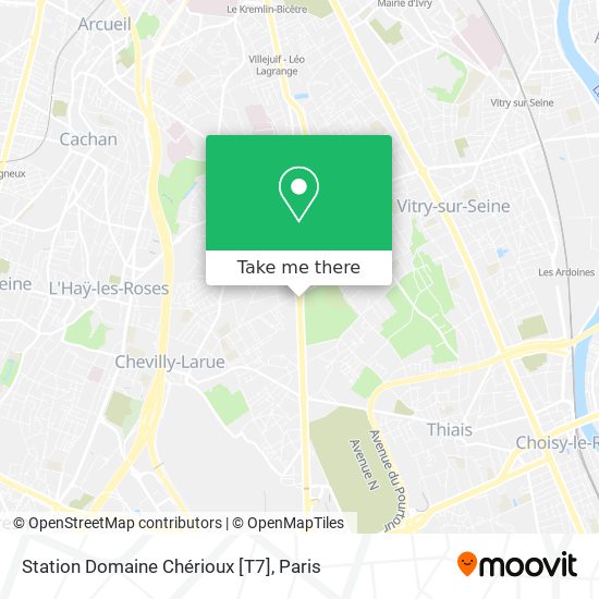 Station Domaine Chérioux [T7] map