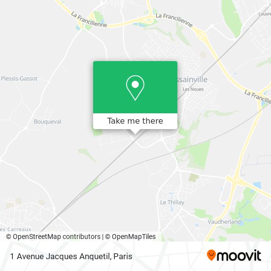 Mapa 1 Avenue Jacques Anquetil