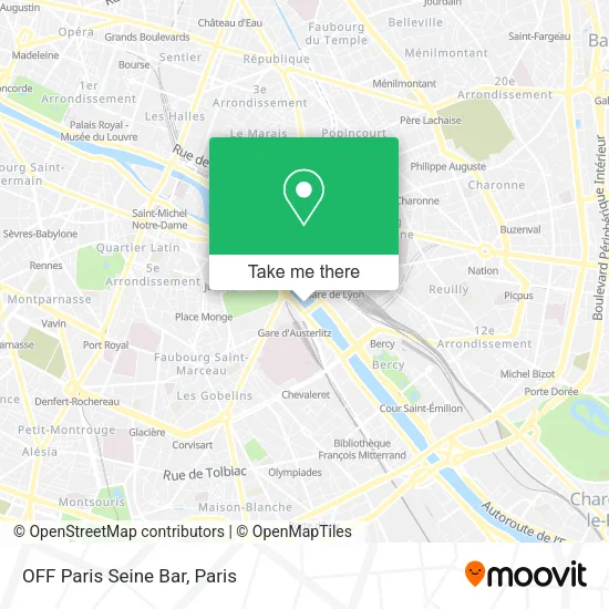 OFF Paris Seine Bar map