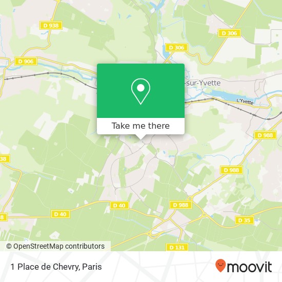 Mapa 1 Place de Chevry