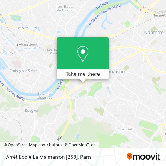Arrêt Ecole La Malmaison [258] map