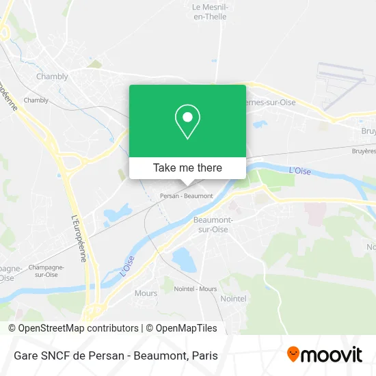 Gare SNCF de Persan - Beaumont map