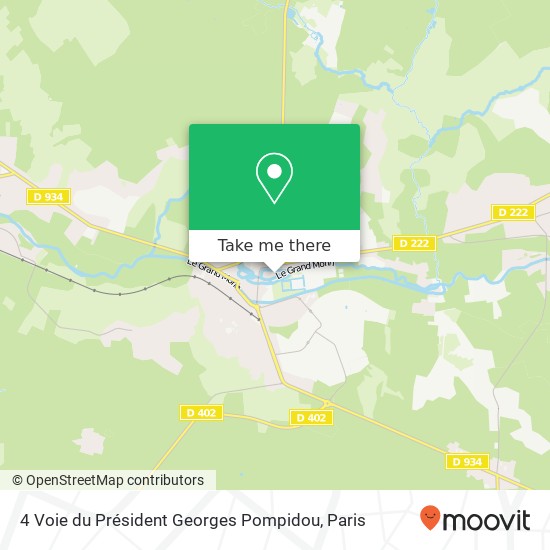 Mapa 4 Voie du Président Georges Pompidou