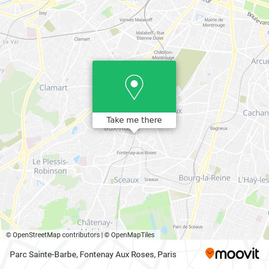 Parc Sainte-Barbe, Fontenay Aux Roses map