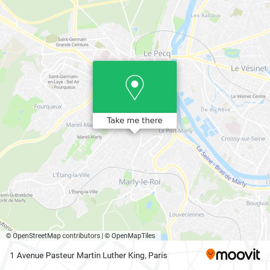 Mapa 1 Avenue Pasteur Martin Luther King