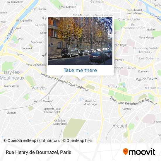 Rue Henry de Bournazel map