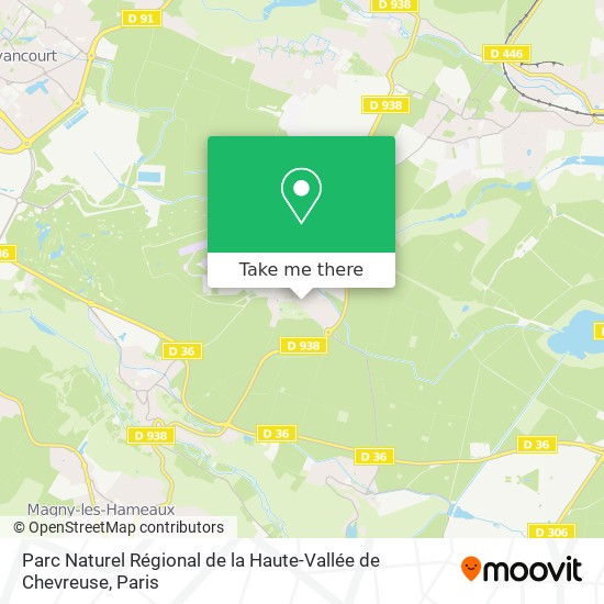 Parc Naturel Régional de la Haute-Vallée de Chevreuse map