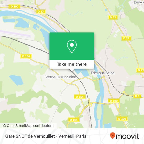 Mapa Gare SNCF de Vernouillet - Verneuil